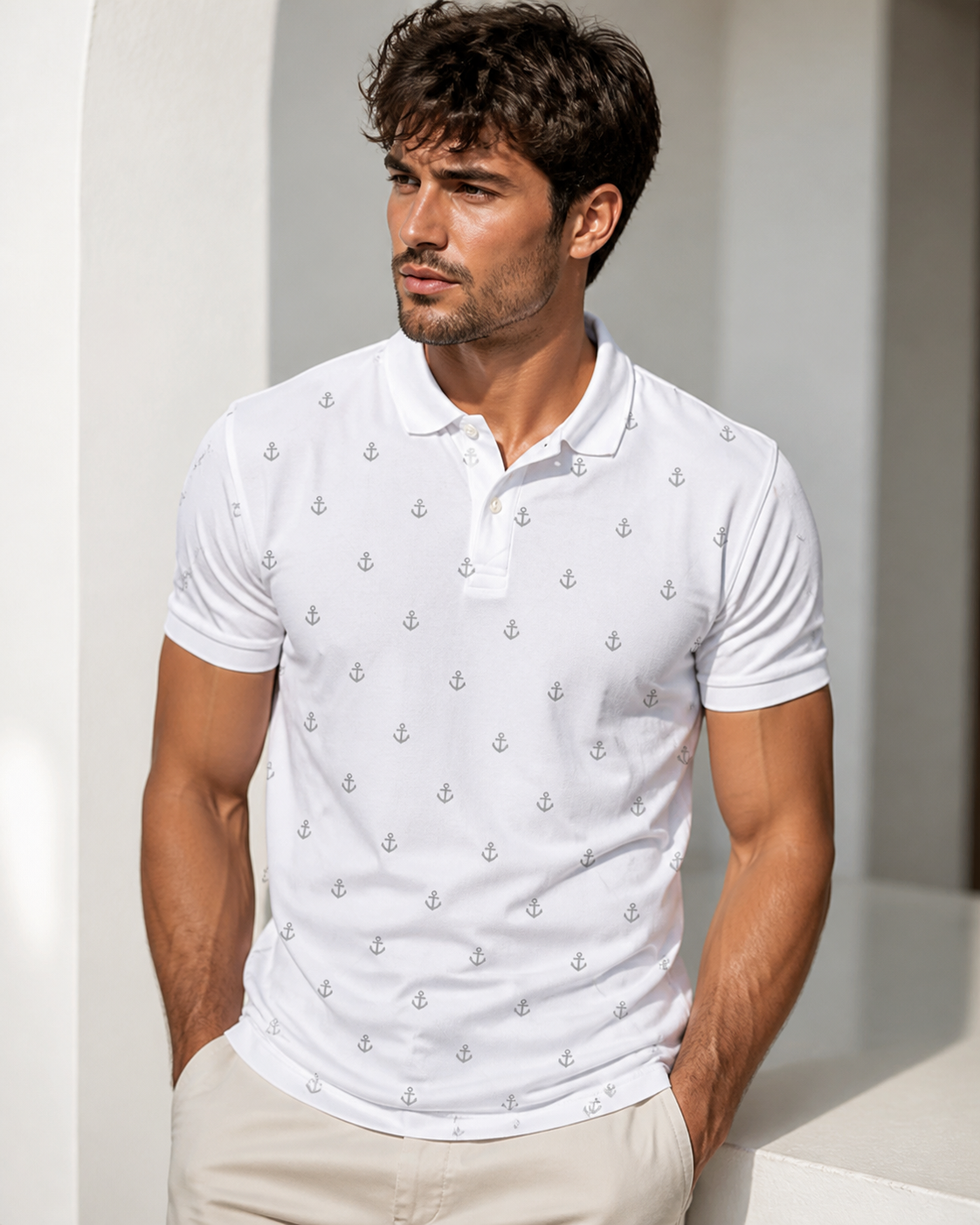 پولوشرت جودون طرح دار وارداتی polo
