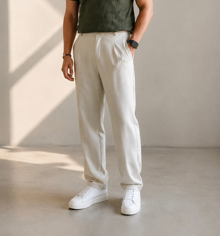 شلوار پارچه ای بگ استایل برند zara