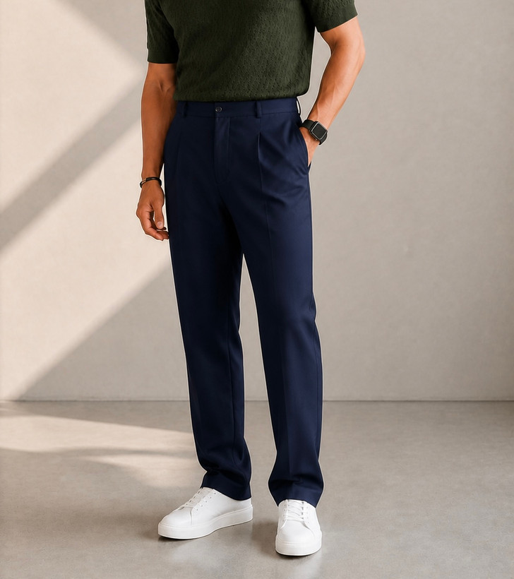 شلوار پارچه ای بگ استایل برند zara