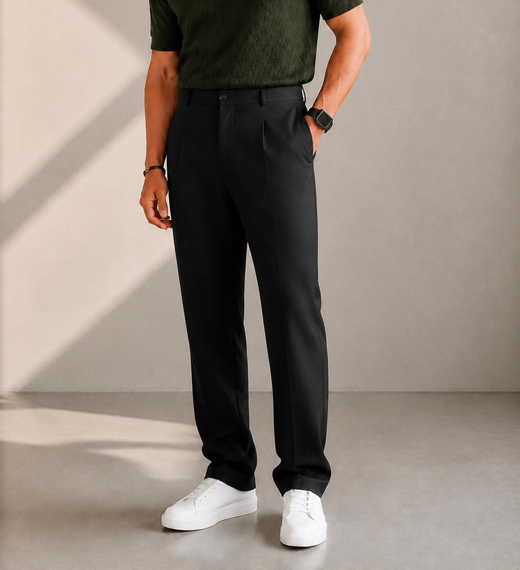 شلوار پارچه ای بگ استایل برند zara