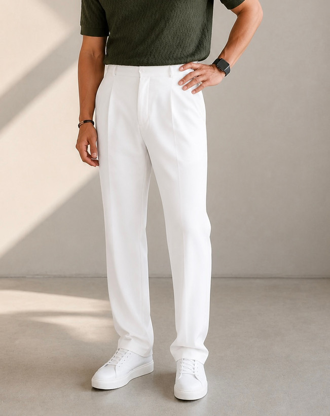 شلوار پارچه ای بگ استایل برند zara