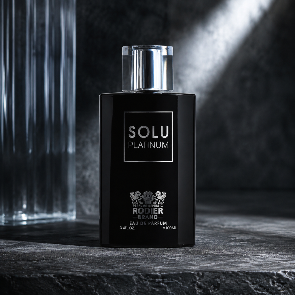 ادکلن مردانه برند رودیر مدل Solu Platinum حجم ۱۰۰میلی لیتر