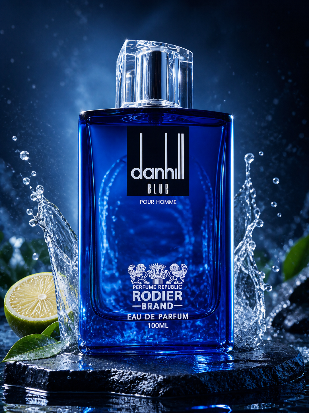 ادکلن مردانه برند رودیر مدل Danhill Blue حجم ۱۰۰ میلی لیتر