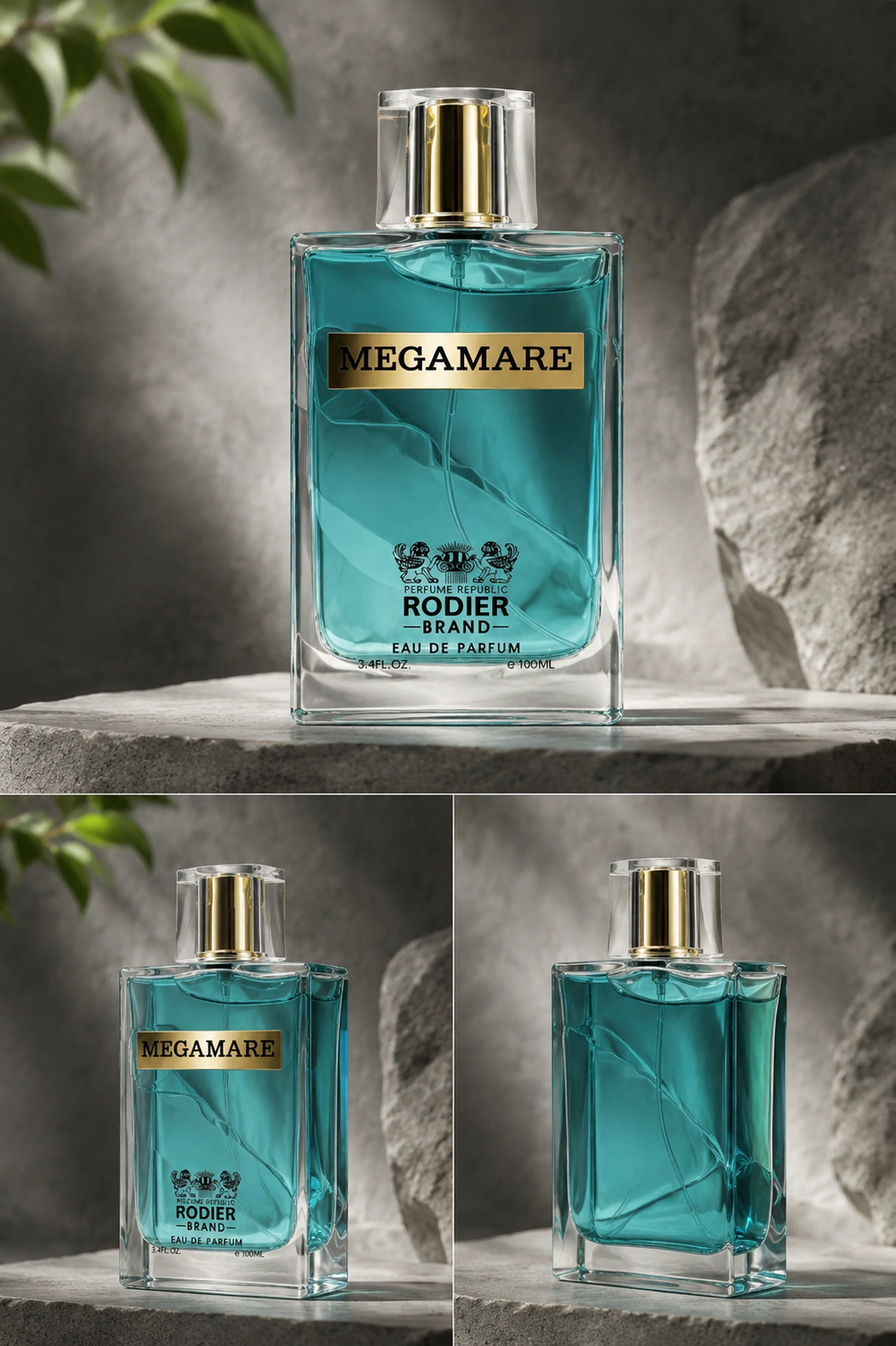 ادکلن مردانه برند رودیر مدل MEGAMARE حجم ۱۰۰ میل