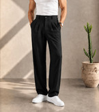 شلوار پارچه ای بگ استایل دوپیل برند zara